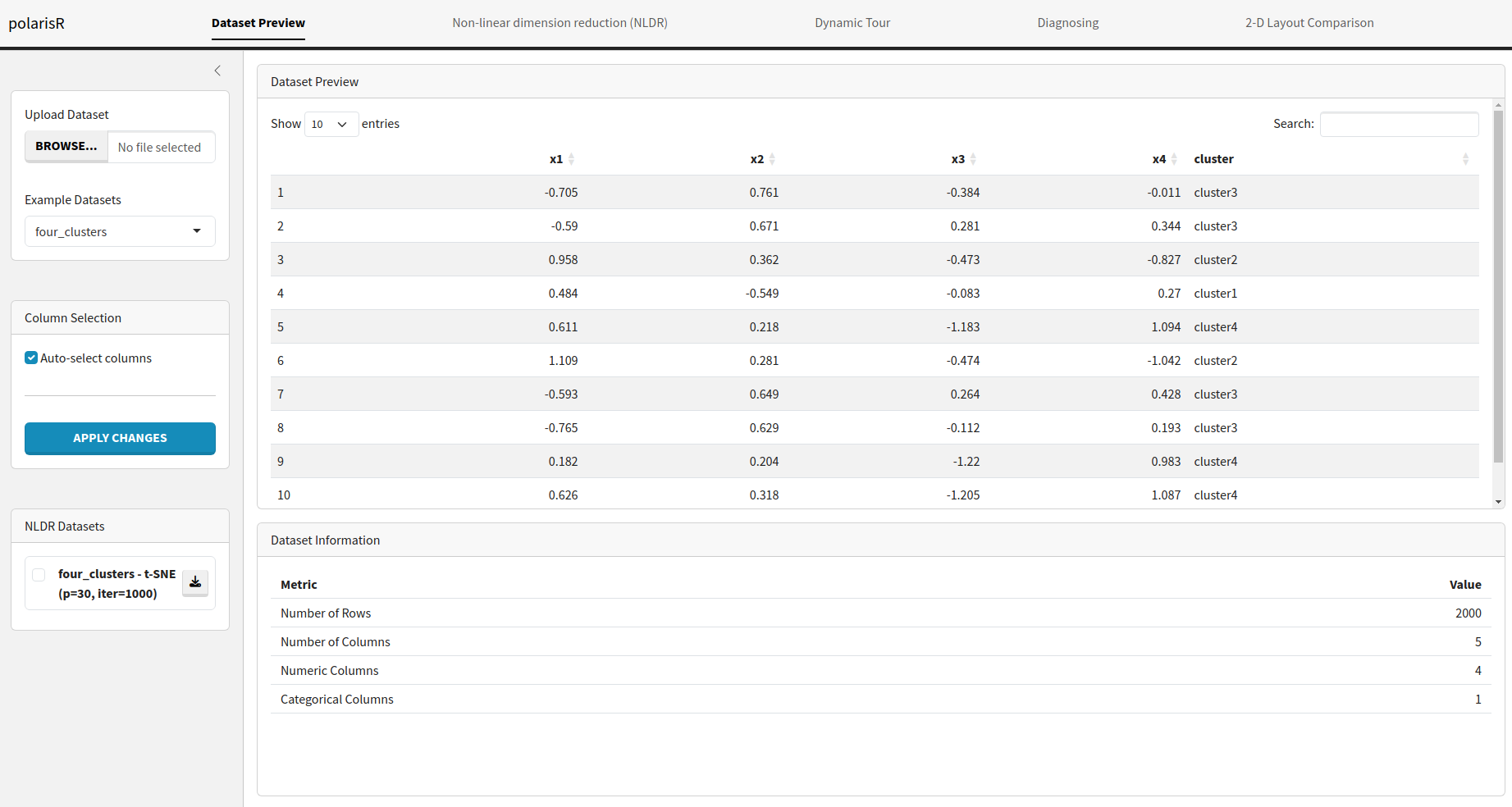 Dataset Preview Tab