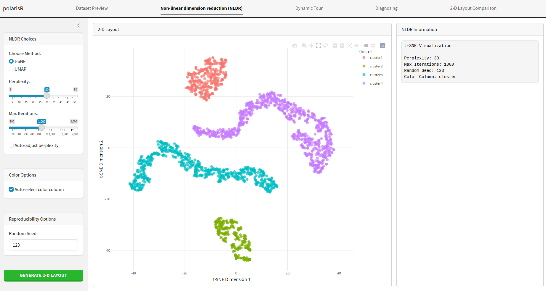 Dataset Visualization Tab