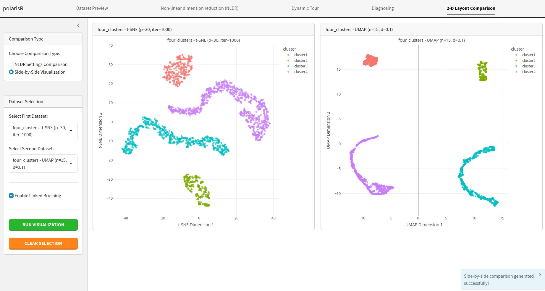 Side bySide Visualization